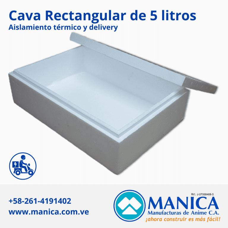 CAVA RECTANGULAR DE 5 LITROS MANICA