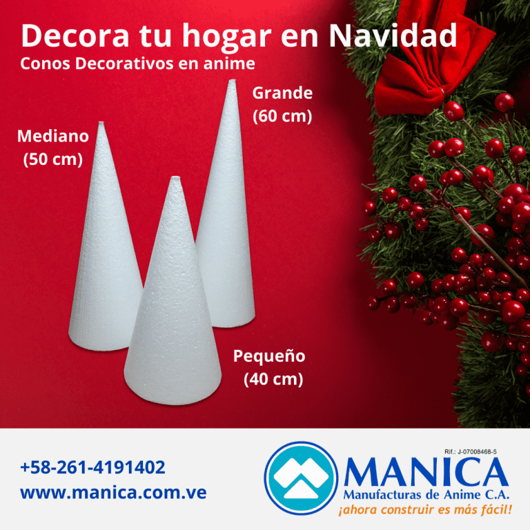 MANICA - NAVIDAD - CONOS DE ANIME